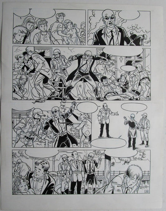 Originele pagina Waterland 7 - De klokkenluider van Sluis plaat 7