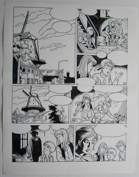 Originele pagina Waterland 7 - De klokkenluider van Sluis plaat 21