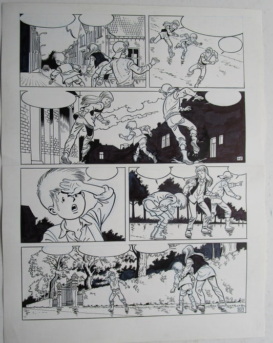 Originele pagina Waterland 7 - De klokkenluider van Sluis plaat 25