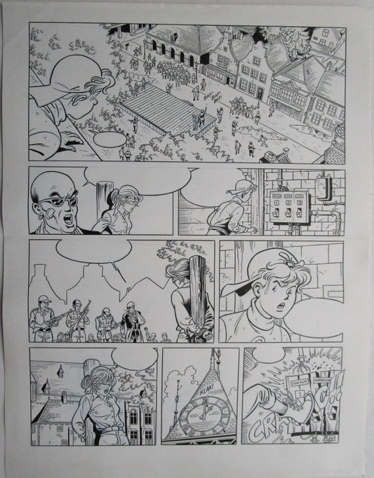 Originele pagina Waterland 7 - De klokkenluider van Sluis plaat 44