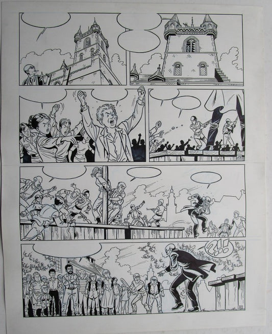 Originele pagina Waterland 7 - De klokkenluider van Sluis plaat 45