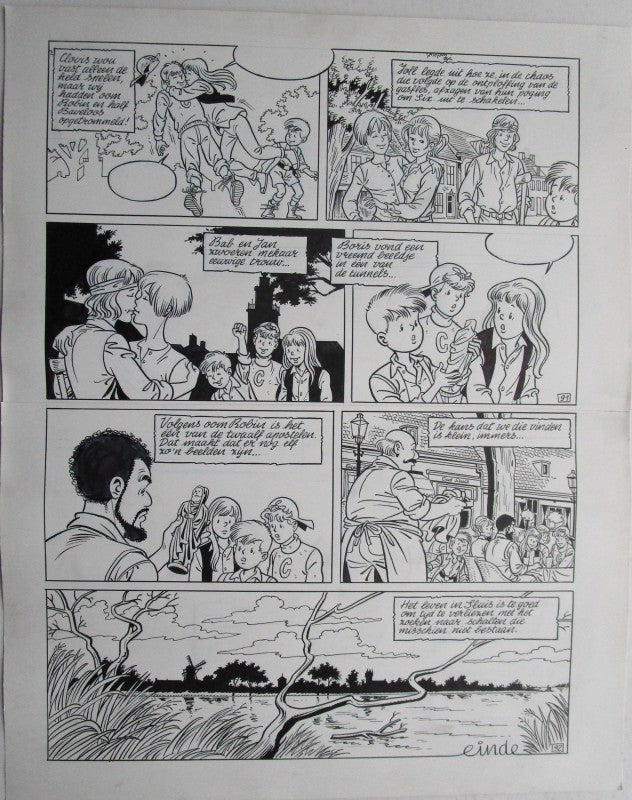 Originele pagina Waterland 7 - De klokkenluider van Sluis plaat 46