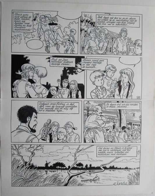 Originele pagina Waterland 7 - De klokkenluider van Sluis plaat 46