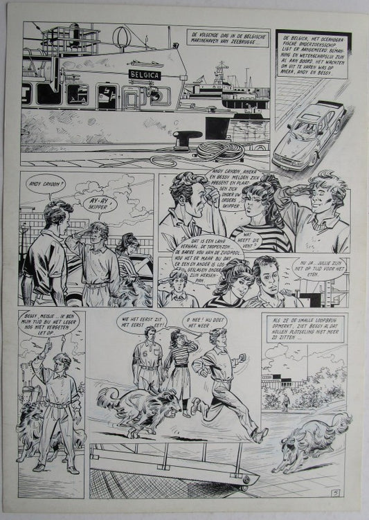 Originele pagina Bessy Natuurkommando 11 - plaat 5