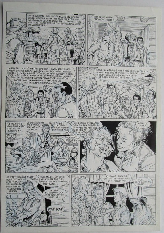 Originele pagina Bessy klassiek 3 - De laatste diligence plaat 2
