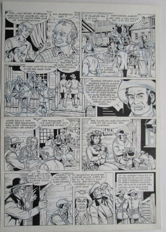 Originele pagina Bessy klassiek 3 - De laatste diligence plaat 3