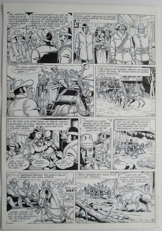 Originele pagina Bessy klassiek 3 - De laatste diligence plaat 4