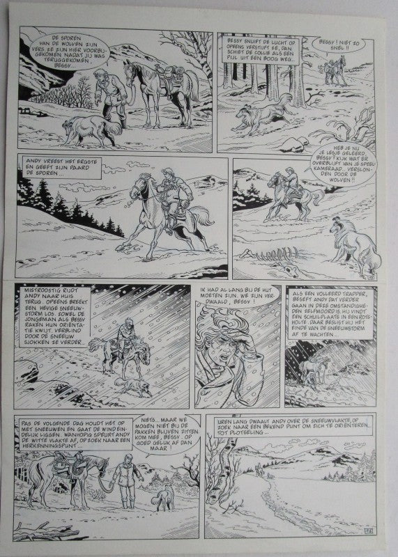 Originele pagina Bessy klassiek 3 - De laatste diligence plaat 8