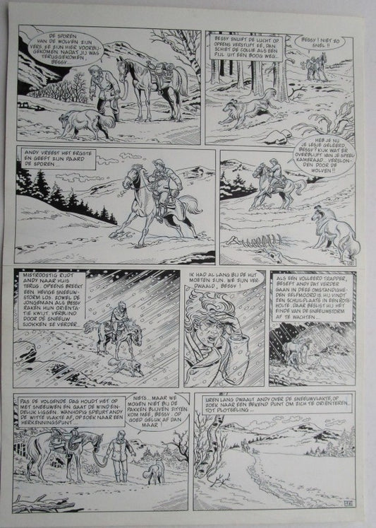 Originele pagina Bessy klassiek 3 - De laatste diligence plaat 8