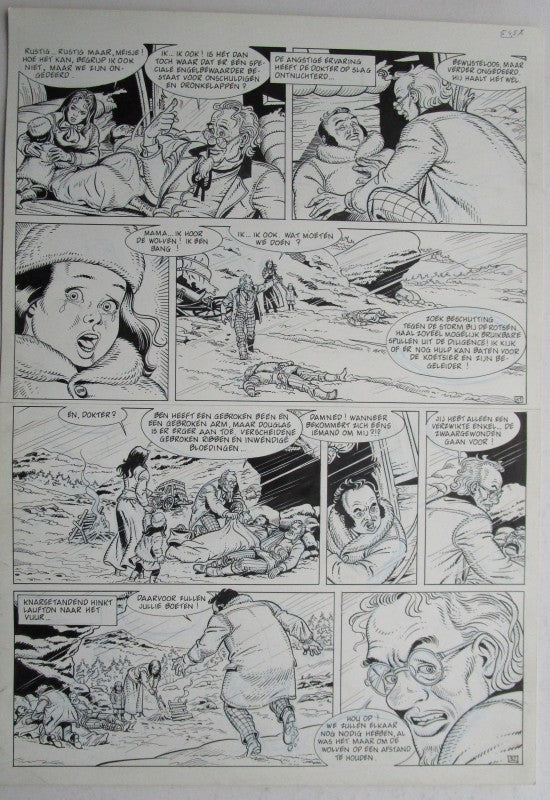Originele pagina Bessy klassiek 3 - De laatste diligence plaat 16