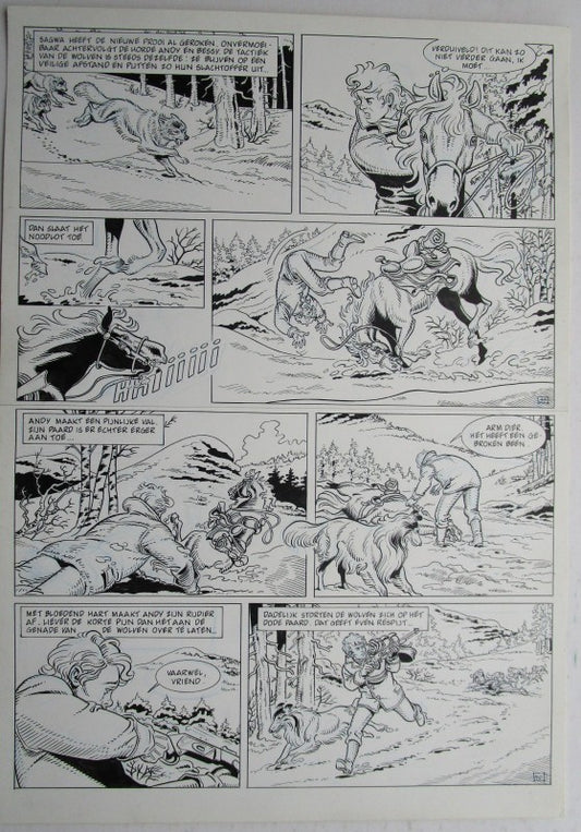 Originele pagina Bessy klassiek 3 - De laatste diligence plaat 20
