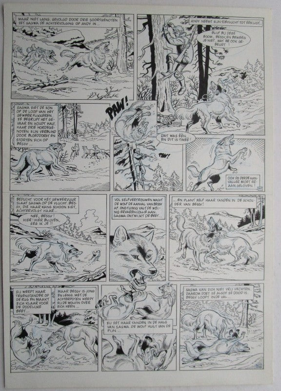 Originele pagina Bessy klassiek 3 - De laatste diligence plaat 21