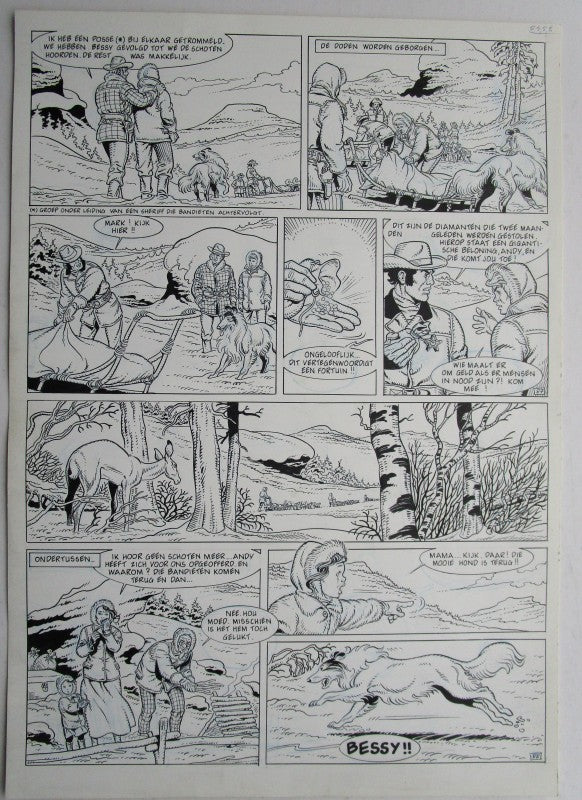 Originele pagina Bessy klassiek 3 - De laatste diligence plaat 44