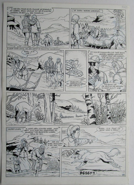 Originele pagina Bessy klassiek 3 - De laatste diligence plaat 44