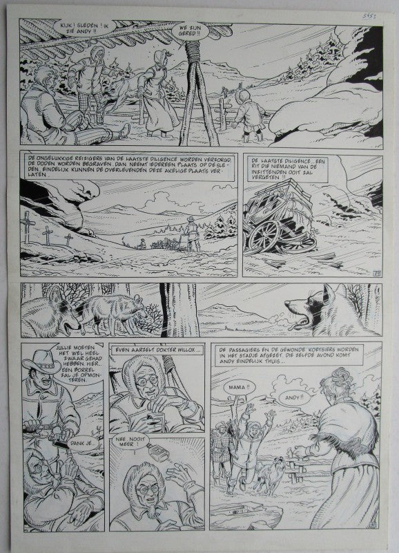 Originele pagina Bessy klassiek 3 - De laatste diligence plaat 45