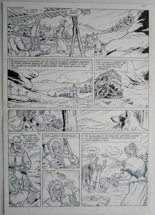 Originele pagina Bessy klassiek 3 - De laatste diligence plaat 45