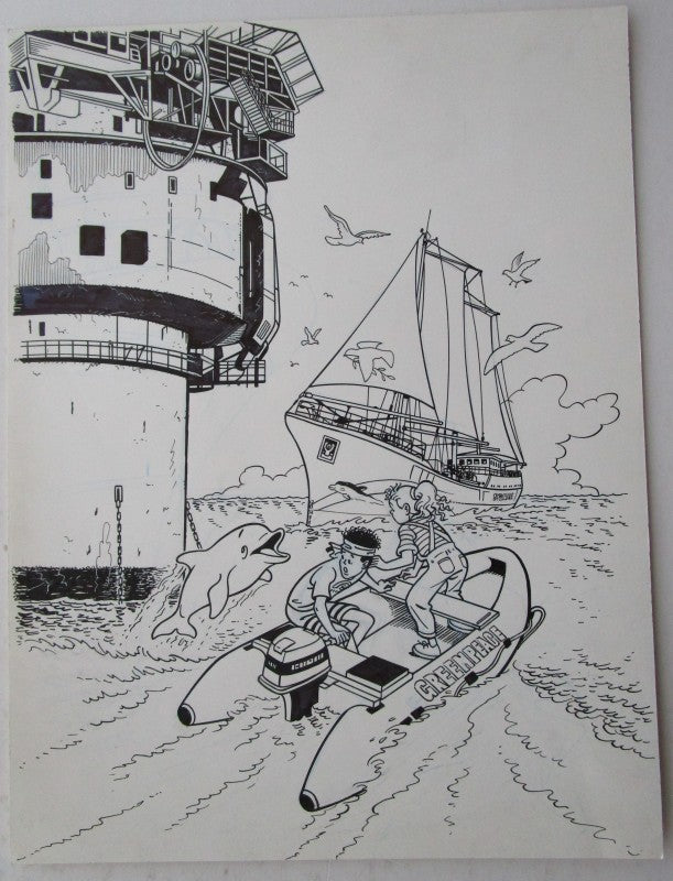 originele tekening Greenpaece
