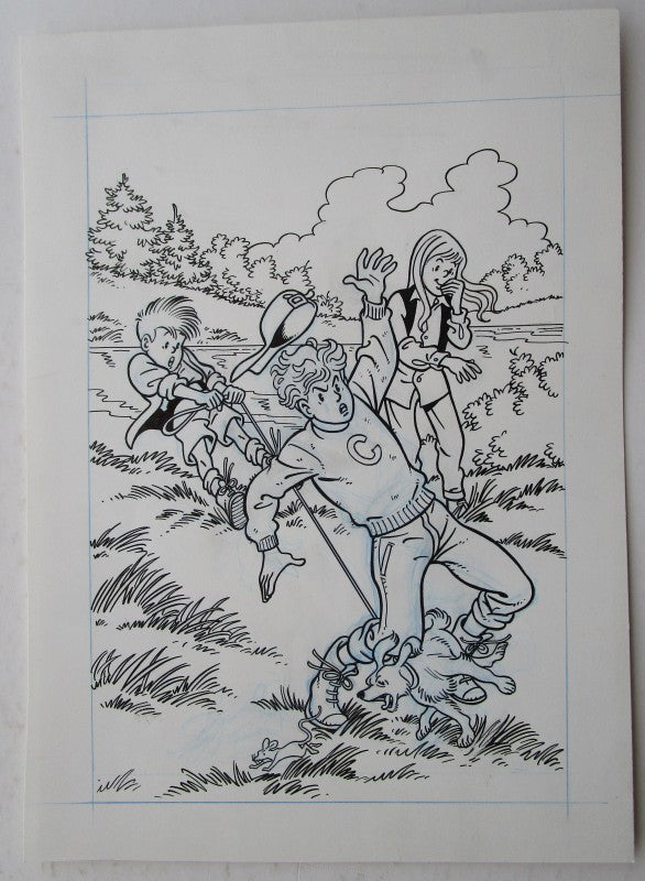 Originele illustratie Waterland