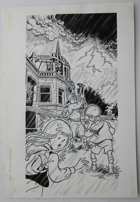 Originele illustratie Waterland - De schuilplaats