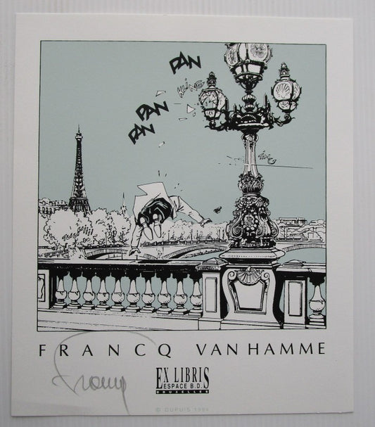 Ex Libris gesigneerd Largo Winch