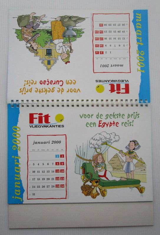 Kalender Suske en Wiske - 2000 Fit vliegvakanties