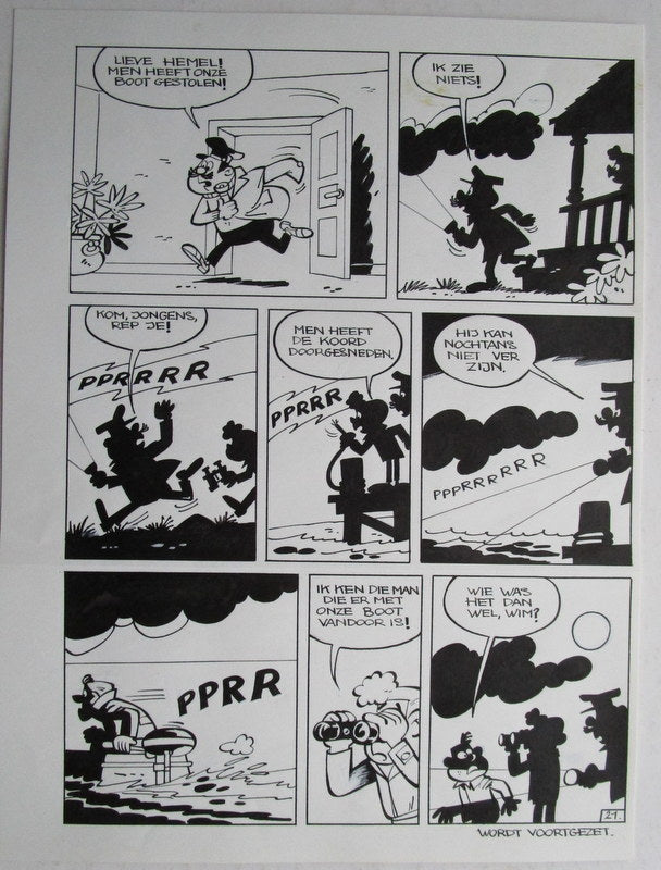 De zwartepinken en de verdwenen sloep