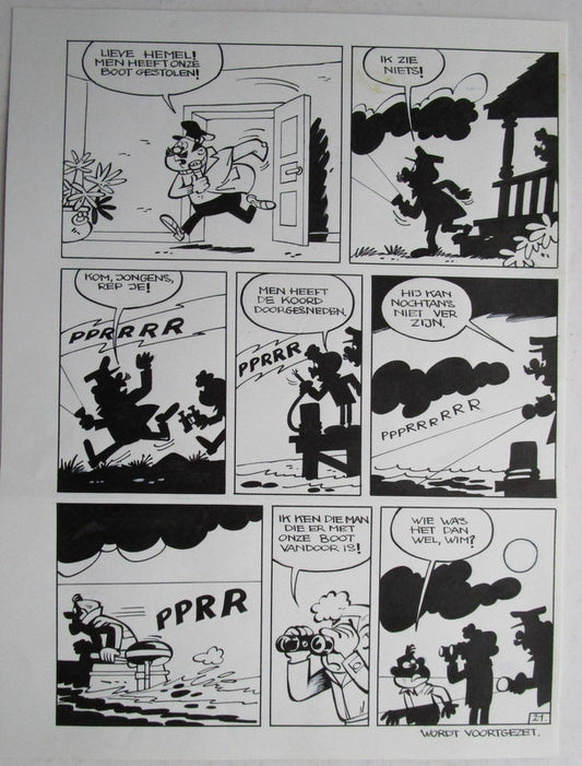 De zwartepinken en de verdwenen sloep