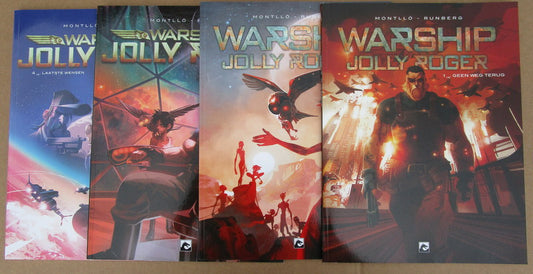 Warship Jolly Roger deel 1 tot 4 - softcover - 15 euro