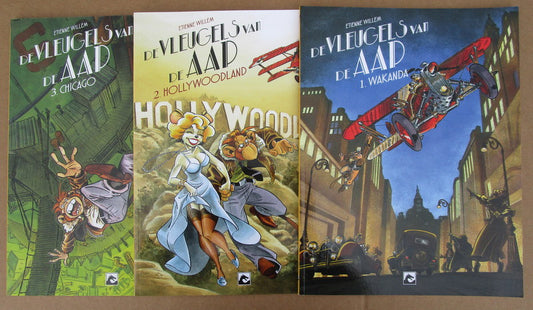 De vleugels van de aap - softcover - deel 1 tot 3 - 15 euro