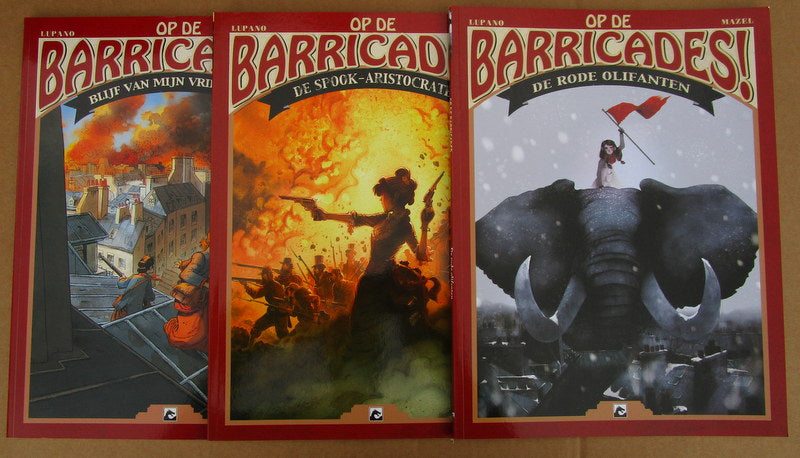 Op de barricades deel 1 tot 3 - softcover - 12 euro