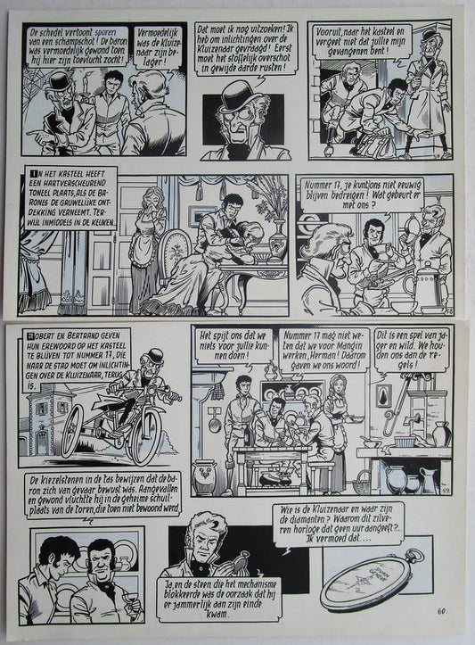 Originele pagina Het zilveren raadel